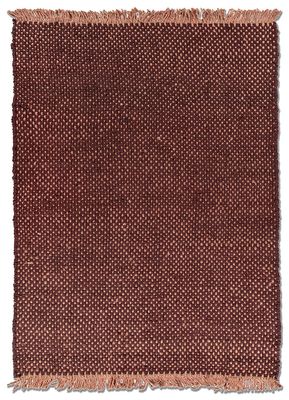  red and orange jute and hemp flat weaves Rug
