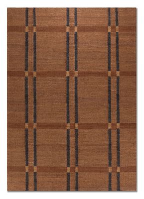  red and orange jute and hemp flat weaves Rug