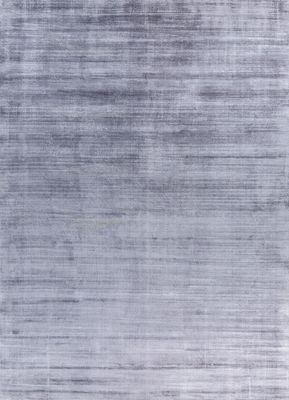 grey and black viscose hand loom Rug