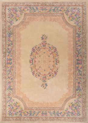  ivory viscose hand tufted Rug