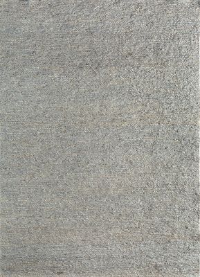  blue jute and hemp hand knotted Rug