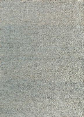  blue jute and hemp hand knotted Rug