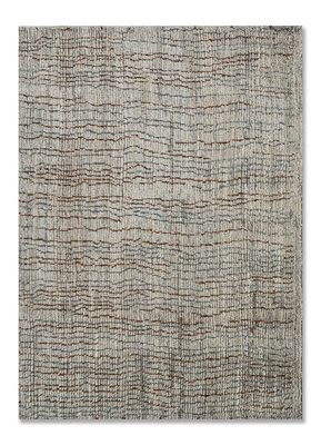  blue afghan wool hand knotted Rug