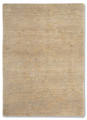  ivory wool hand knotted Rug