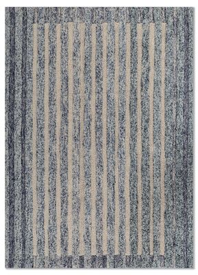  blue wool hand tufted Rug