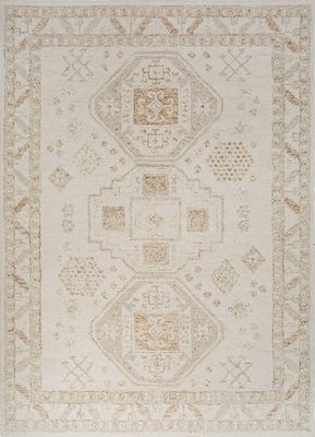 ivory wool hand tufted Rug
