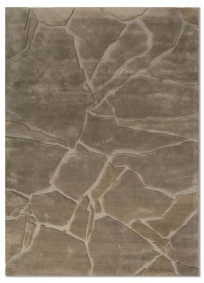  green wool and viscose hand tufted Rug