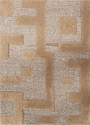  multi wool and viscose hand tufted Rug