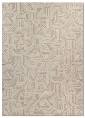  grey and black wool hand tufted Rug