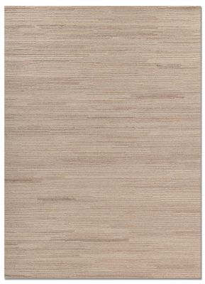  beige and brown wool hand tufted Rug