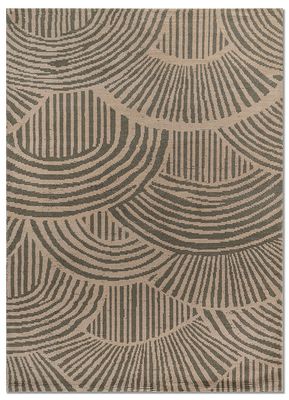  green wool hand knotted Rug