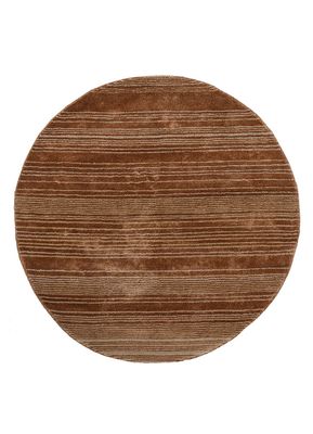 red and orange wool and viscose hand tufted Rug