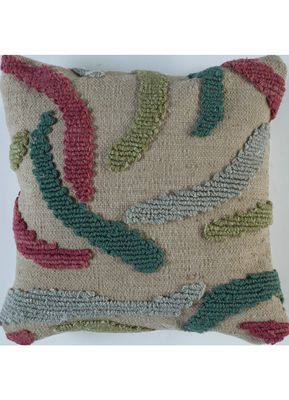  beige and brown wool & viscose  Rug