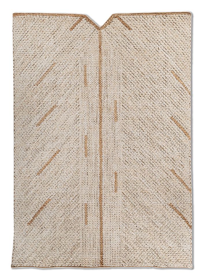 Nomadic Threads Ivory Flat Weaves Jute & Hemp Rugs - Pdjt-823