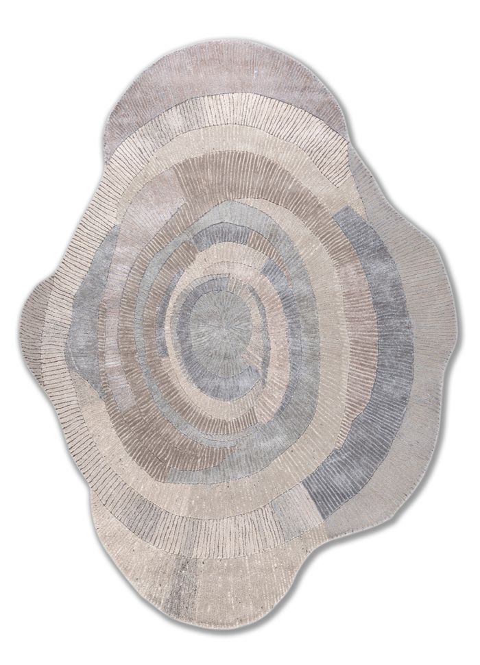 Aprezo Ivory Hand Tufted Wool & Viscose Rugs - Tsvz-13002 - Jaipur