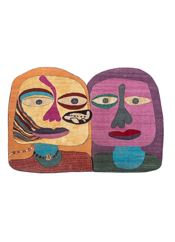 the portraits of boogli and her mother by gurjeet singh