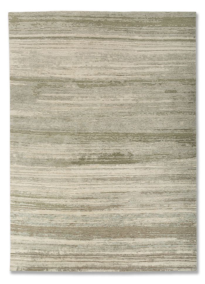 Uvenuti Green Hand Knotted Wool Rugs - Aiwl-3079 - Jaipur Rugs ZA