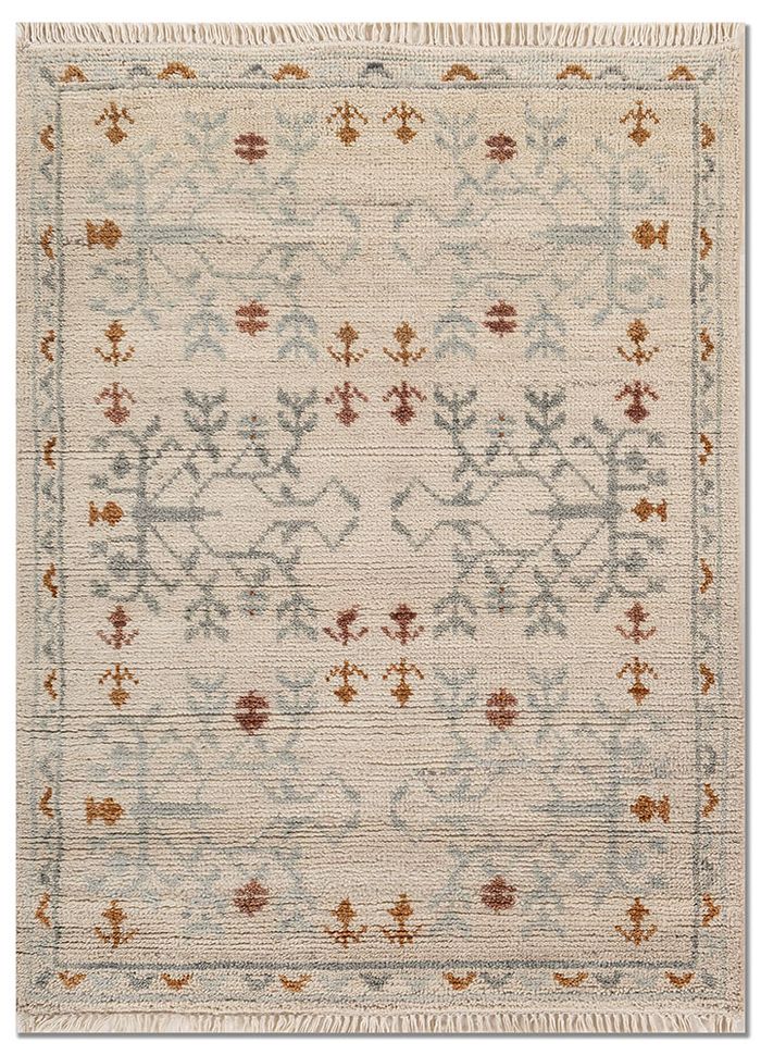 Aprezo Gold Hand Knotted Wool Rugs - Akwl-7380 - Jaipur Rugs AE
