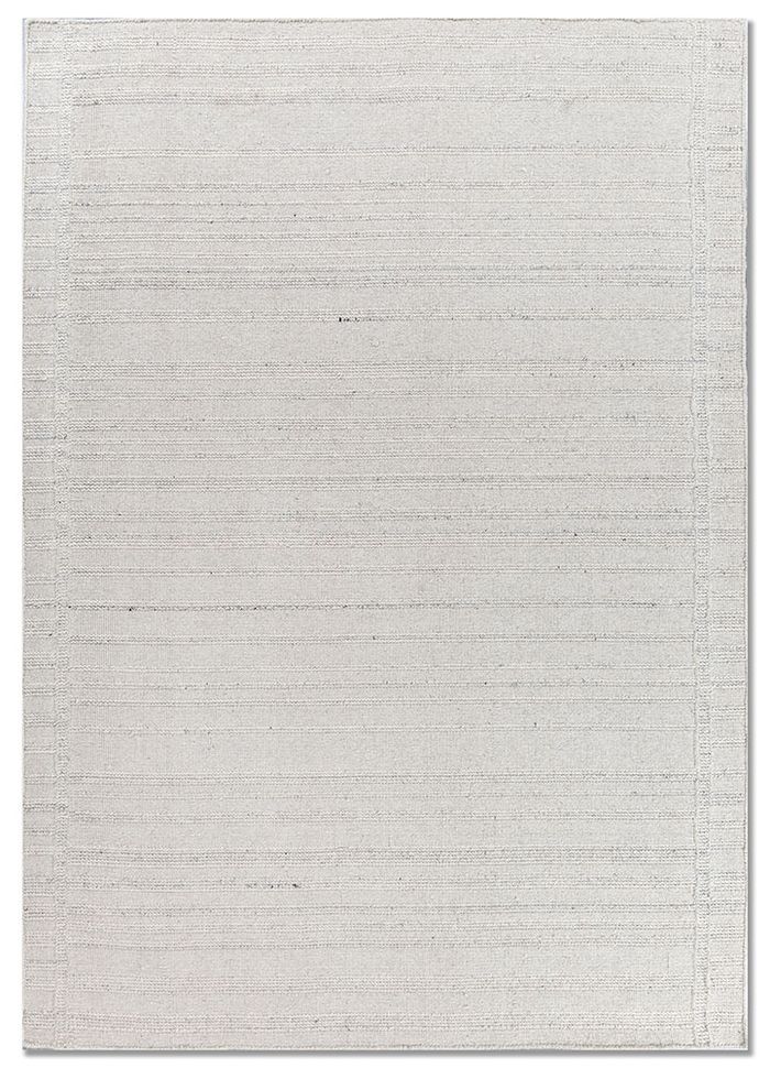 Aprezo Ivory Flat Weaves Wool Rugs - Hwl-537 - Jaipur Rugs IT
