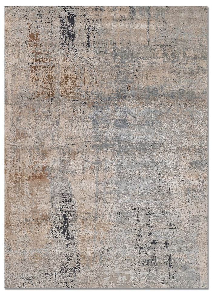 Aprezo Ivory Hand Knotted Wool & Bamboo Silk Rugs - Lrb-13023(Cm
