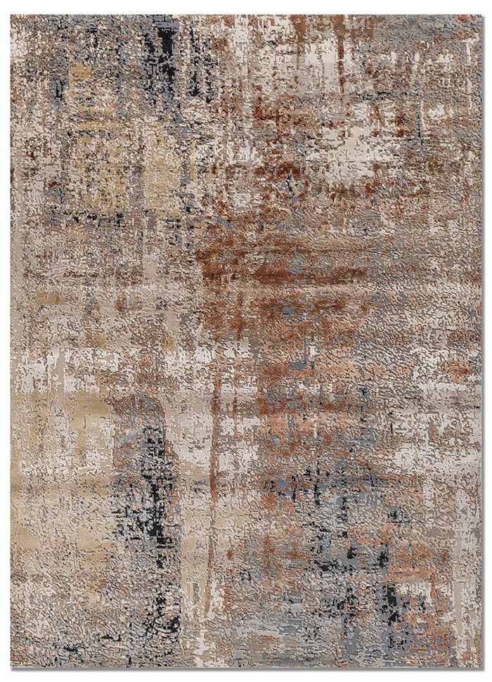 Aprezo Ivory Hand Knotted Wool & Bamboo Silk Rugs - Lrb-13032(Cm