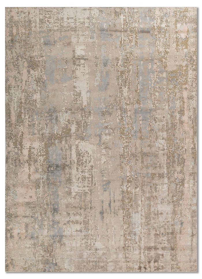 Uvenuti Ivory Hand Knotted Wool & Bamboo Silk Rugs - Lrb-1539(Fr