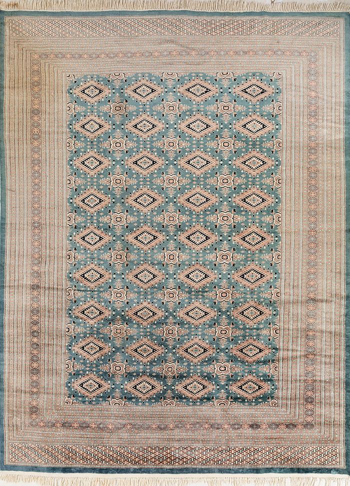 Kiaan Blue Hand Knotted Wool Rugs - Pae-4920 - Jaipur Rugs US