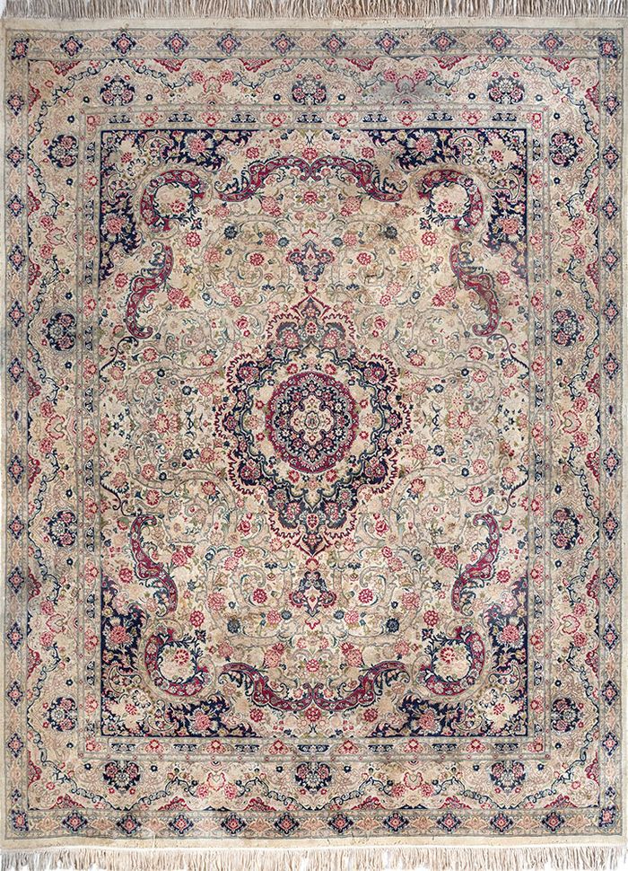 Aalam Beige & Brown Hand Knotted Wool Rugs - Pae-4992 - Jaipur Rugs US