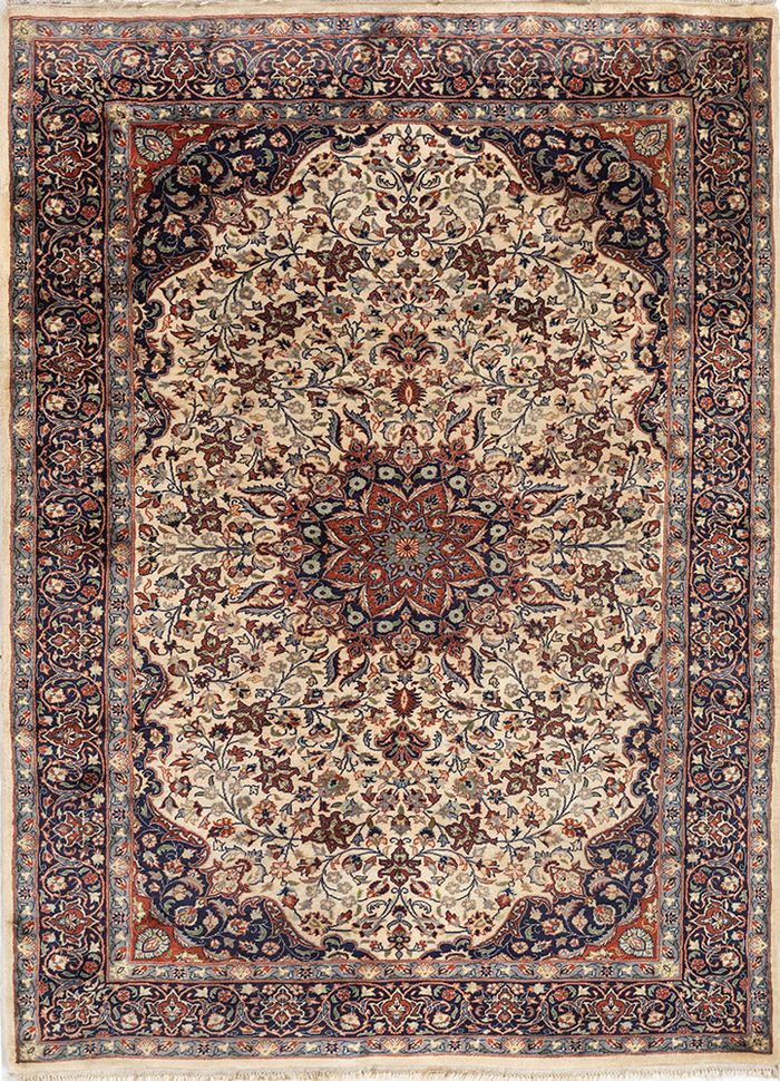 Aalam Blue Hand Knotted Wool Rugs - Pae-5324 - Jaipur Rugs US