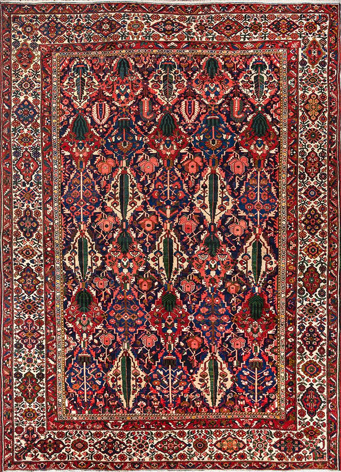 Aalam Red & Orange Hand Knotted Wool Rugs - Pae-5439 - Jaipur Rugs US