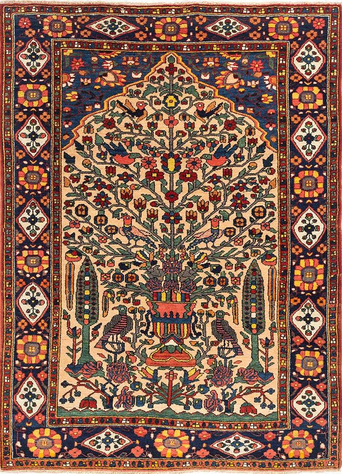 Aalam Red & Orange Hand Knotted Wool Rugs - Paem-586 - Jaipur Rugs US
