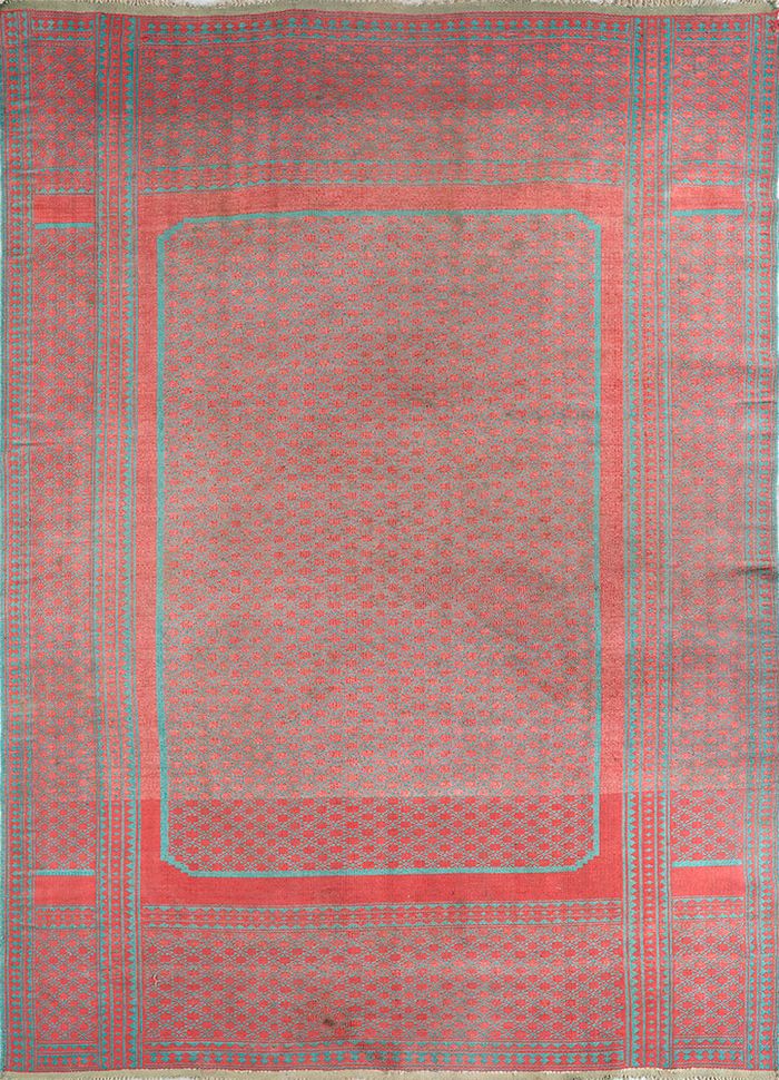 Nayaab Pink & Purple Flat Weaves Wool Rugs - Paem-822 - Jaipur Rugs US