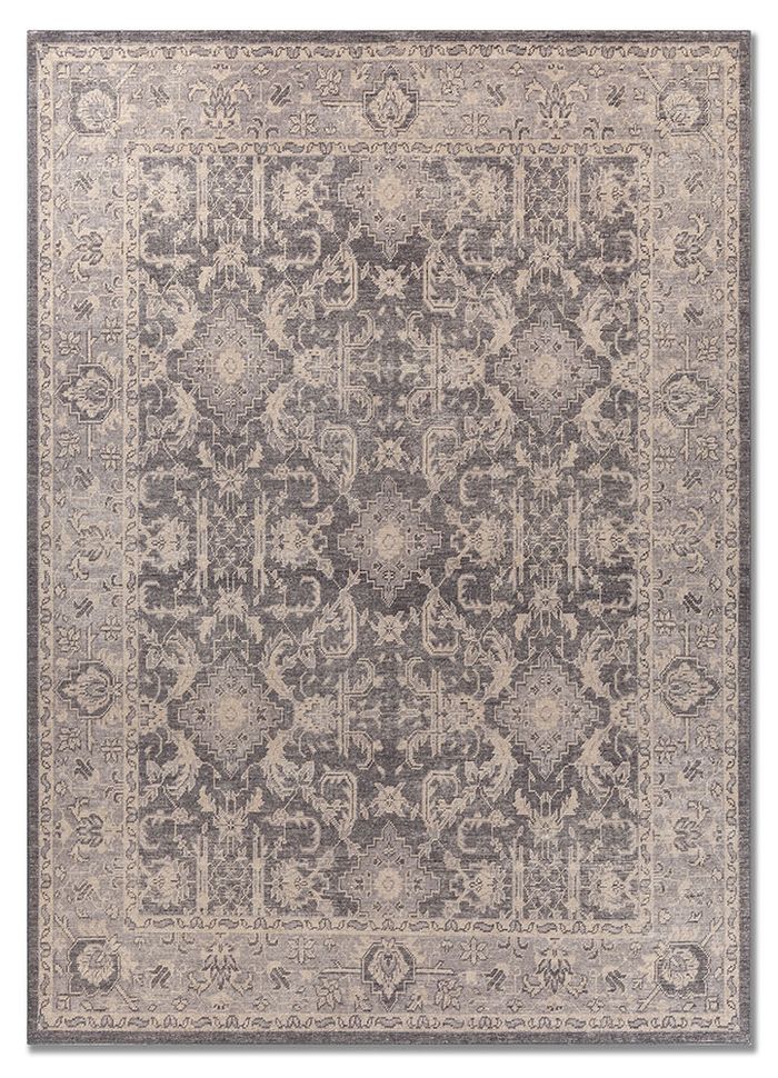 Erbe Grey & Black Hand Knotted Wool Rugs - Pkwl-5103 - Jaipur Rugs US