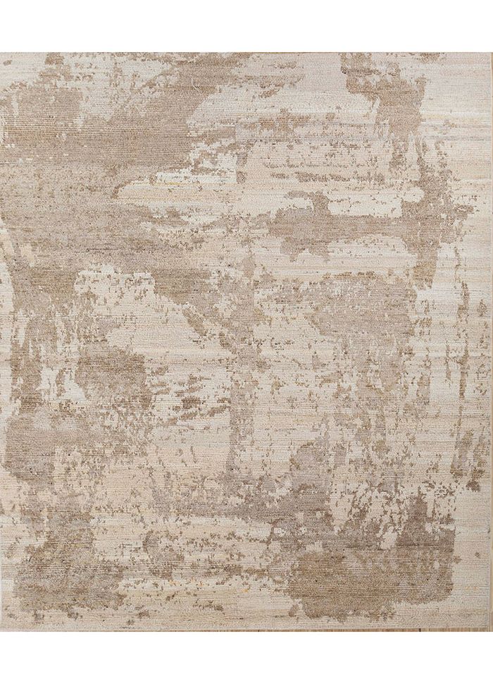 Uvenuti Ivory Hand Knotted Afghan Wool Rugs - Re-1345 - Jaipur Rugs IN