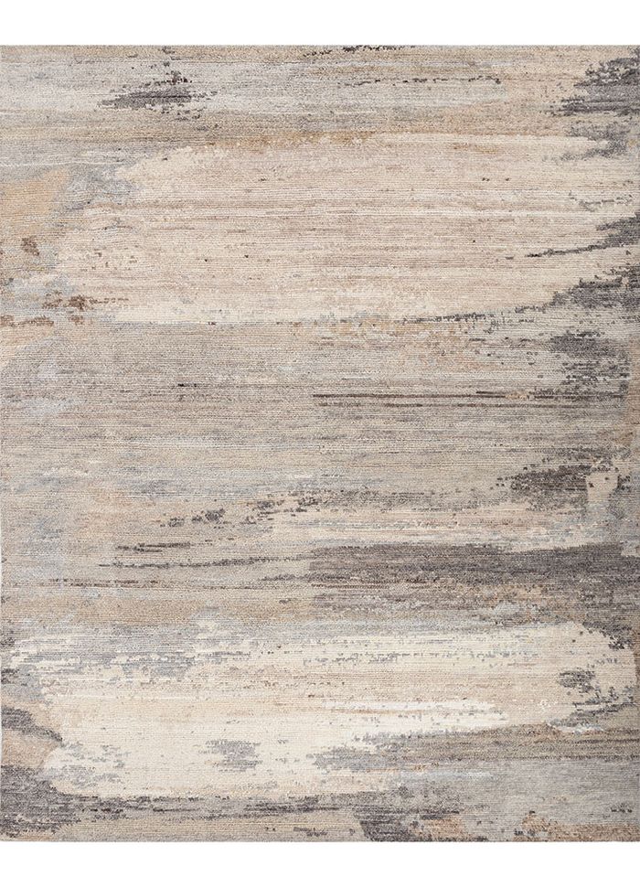 Uvenuti Ivory Hand Knotted Afghan Wool Rugs-Re-1346-Jaipur Rugs IN