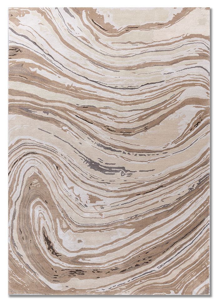 Genesis Ivory Hand Tufted Wool & Viscose Rugs - Tnq-4309 - Jaipur