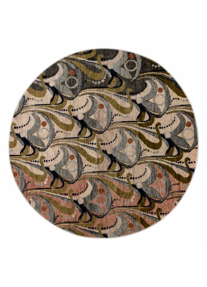 Aprezo Blue Hand Knotted Wool Rugs - Lca-7016(Cs-01) - Jaipur Rugs ZA