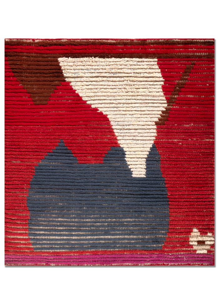 Zuri Red & Orange Hand Knotted Wool Rugs - Akwl-1308 - Jaipur Rugs SG