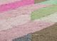 checkers pink and purple wool and viscose flat weaves Rug - CloseUp