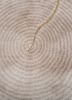 azalea beige and brown bamboo silk hand knotted Rug - CloseUp