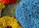 metamorphosis blue wool and bamboo silk hand knotted WALL ART & TAPESTRY - CloseUp metamorphosis blue wool and bamboo silk hand knotted WALL ART & TAPESTRY - CloseUp