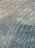 lucid blue wool and viscose hand tufted Rug - CloseUp