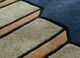 archetype blue wool and viscose hand tufted Rug - CloseUp