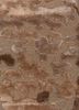 genesis beige and brown wool and viscose hand tufted Rug - CloseUp