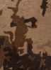 genesis beige and brown wool and viscose hand tufted Rug - CloseUp