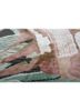 inde rose green wool and silk hand knotted Rug - CloseUp inde rose green wool and silk hand knotted Rug - CloseUp