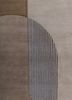 sthir beige and brown wool hand knotted Rug - CloseUp sthir beige and brown wool hand knotted Rug - CloseUp