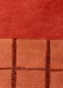 sthir red and orange wool hand knotted Rug - CloseUp sthir red and orange wool hand knotted Rug - CloseUp