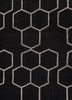 indusbar grey and black polyester flat weaves Rug - CloseUp