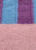 checkers pink and purple wool flat weaves Rug - CloseUp